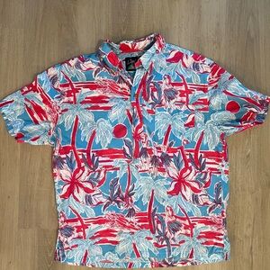 Nutter by Chubbies Vintage Vibrant Floral Hawaiian Shirt